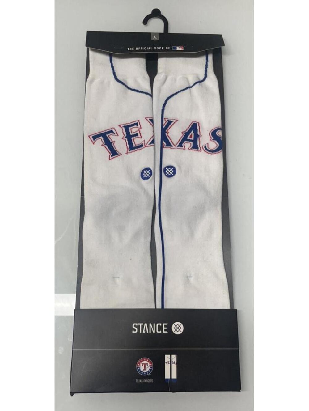 Stance MLB Texas Rangers Home Baseball Socks Men’s LARGE (9-12) NWT!!